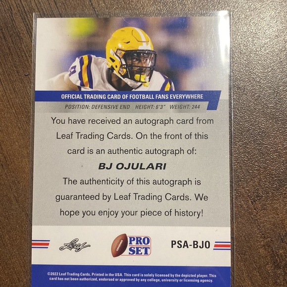 Pro Set PSA-BJ0 - Picture 2 of 2